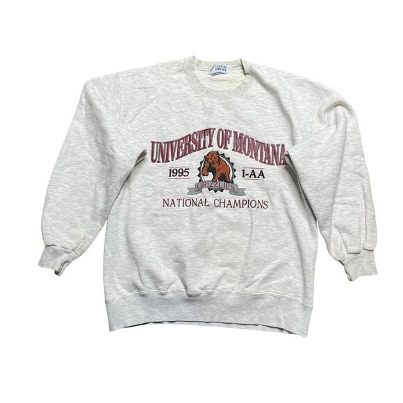 Vintage Jerzees University of Montana Grizzlies 1995 sweatshirt Size Medium